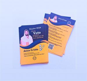 Mini flyer 7x10cm couchê 90g 7x10cm 4x4 (colorido frente e verso) SEM VERNIZ, SEM LAMINAÇÃO corte reto 