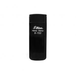 NOVO HANDY STAMP S1722 SHINY PRETO 14X38MM  Retangular - 14X38mm Preto   