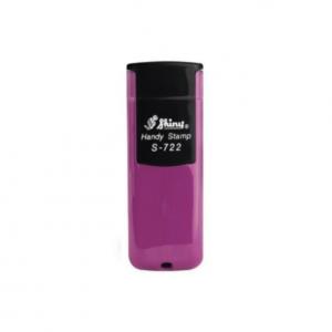 NOVO HANDY STAMP S1722 SHINY VIOLETA 14X38MM  Retangular - 14X38mm Violeta   